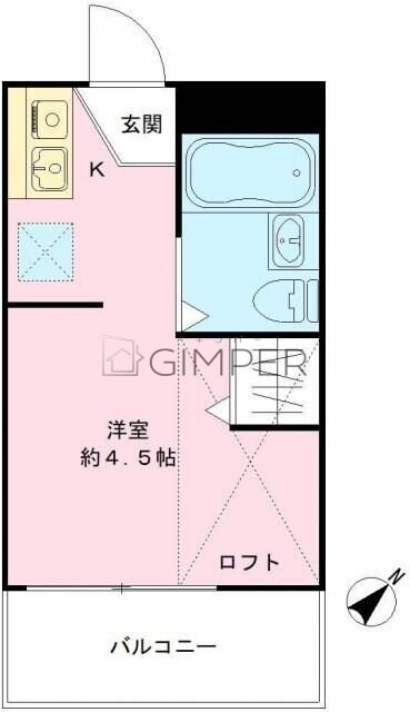 ルミナス西新宿の物件間取画像