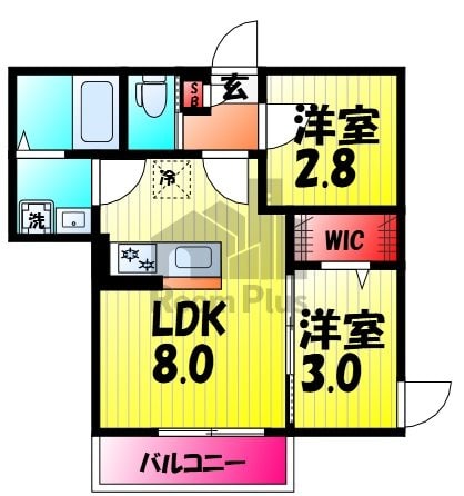 KIS松戸市馬橋アパート2期の物件間取画像