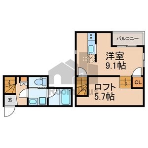 仮称）RadIAnce松戸市小根本新築工事の物件間取画像