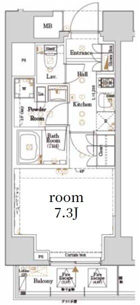 ログ新川の物件間取画像