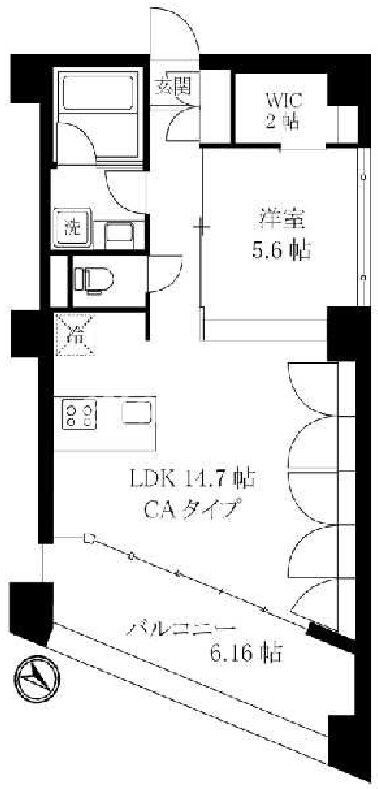 オレア日本橋浜町の物件間取画像