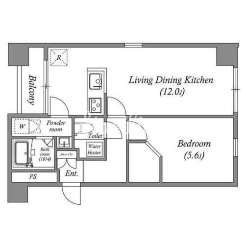 オーパスホームズ八丁堀の物件間取画像