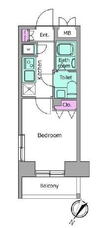 レジディア日本橋人形町IIの物件間取画像