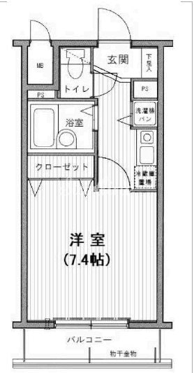 グランド・ガーラ日本橋の物件間取画像