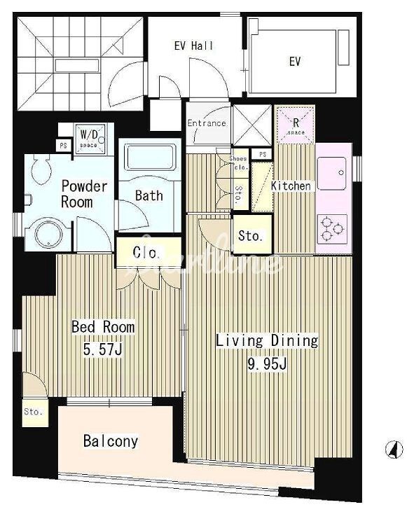 コートラクリア日本橋の物件間取画像