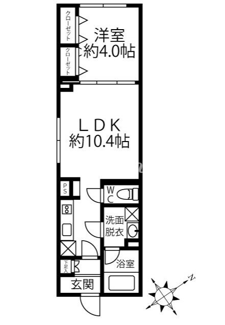 クリオラモード水天宮前の物件間取画像