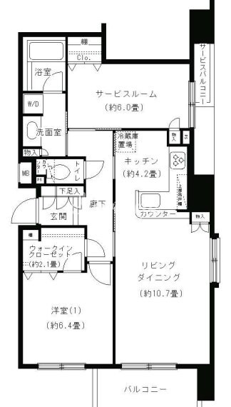 KDXレジデンス日本橋水天宮の物件間取画像
