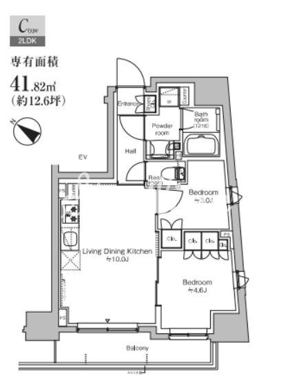 プラウドフラット日本橋大伝馬町の物件間取画像