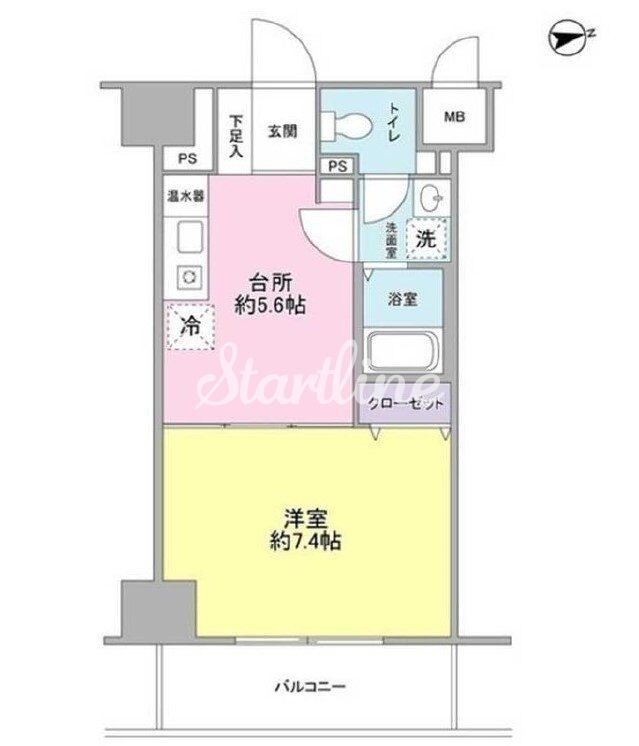 ヴェルデ東日本橋の物件間取画像