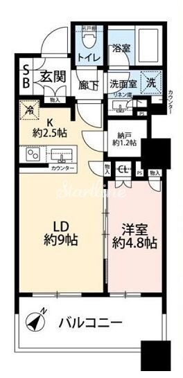 ブリリア有明スカイタワー（Brillia 有明 Sky Toの物件間取画像