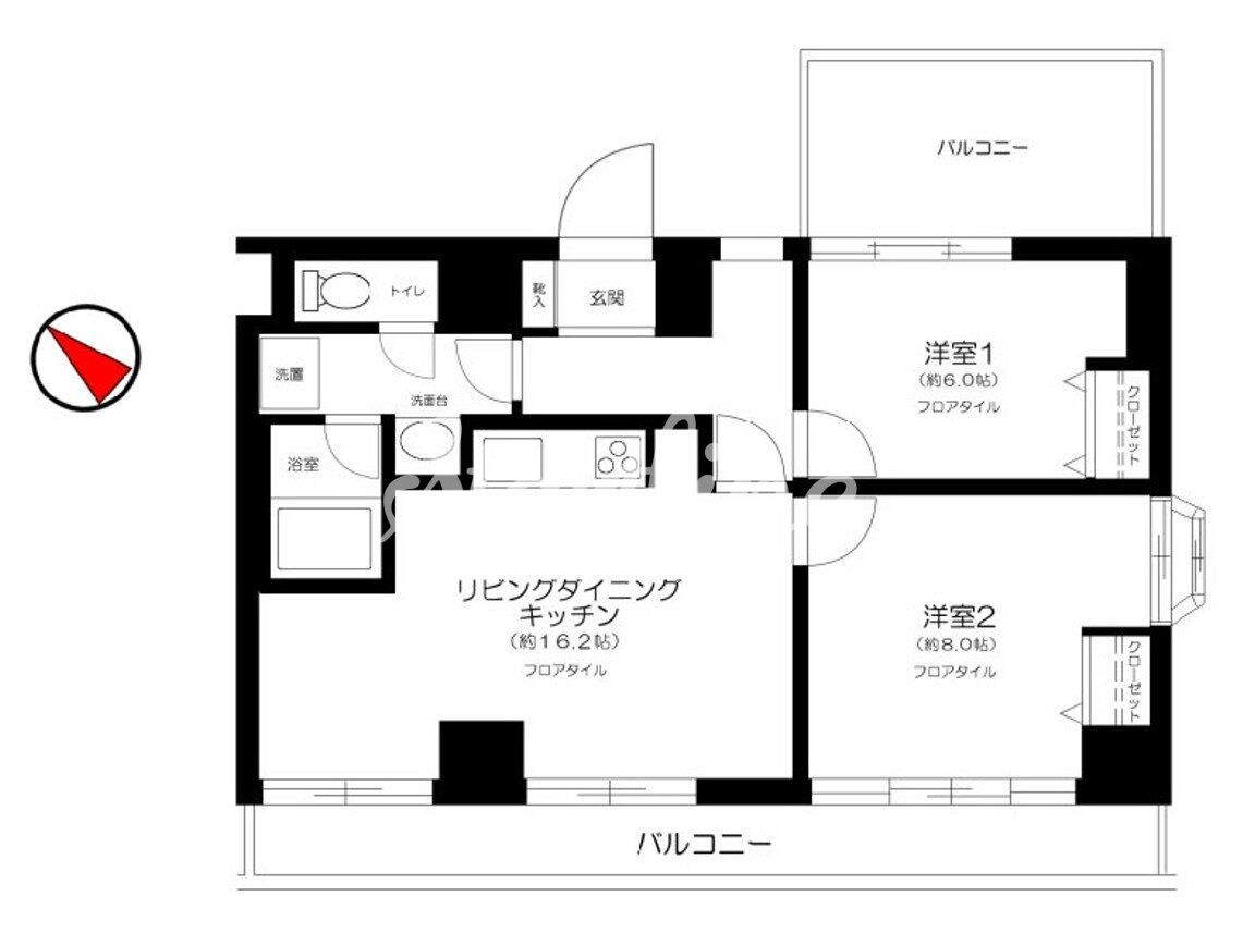 プライムステイ築地の物件間取画像