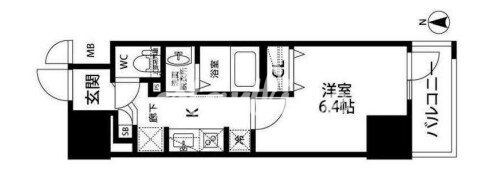 ライジングプレイス亀戸の物件間取画像