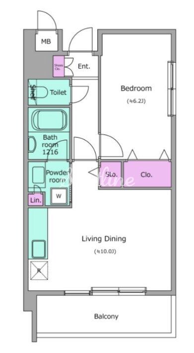レジディア南砂町（旧デルックス南砂の物件間取画像