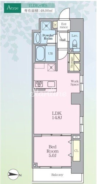 ロレーヌ東陽の物件間取画像