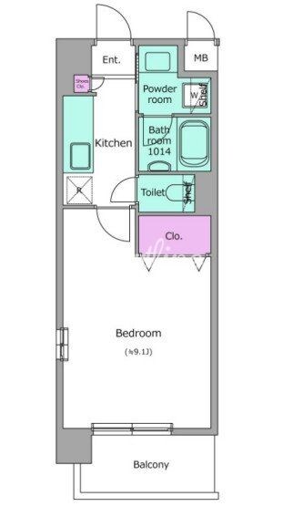 レジディア南砂町（旧デルックス南砂）の物件間取画像