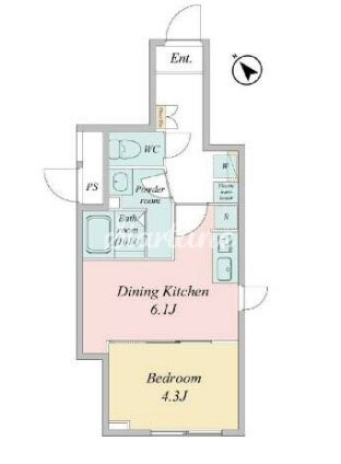 ライブフラット門前仲町の物件間取画像