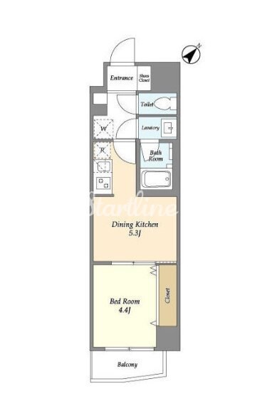 グランカーサ西葛西の物件間取画像