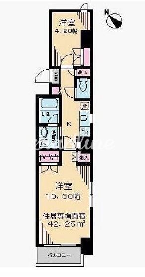 アヴェニール月島の物件間取画像