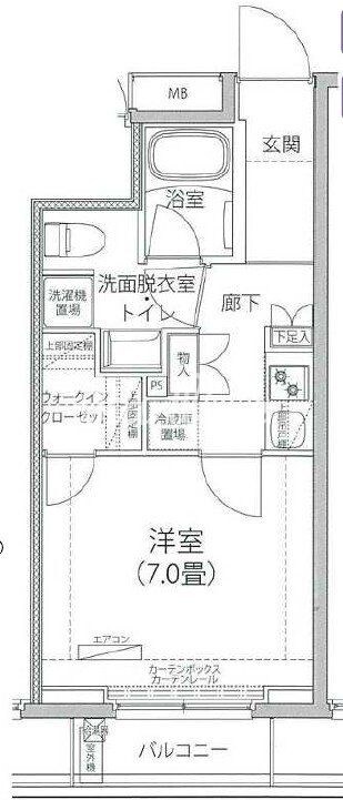 アイルグランディール錦糸町　の物件間取画像