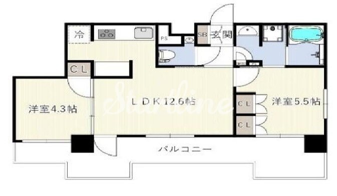 エスグランデ木場公園の物件間取画像