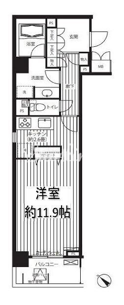 カナーリス月島の物件間取画像