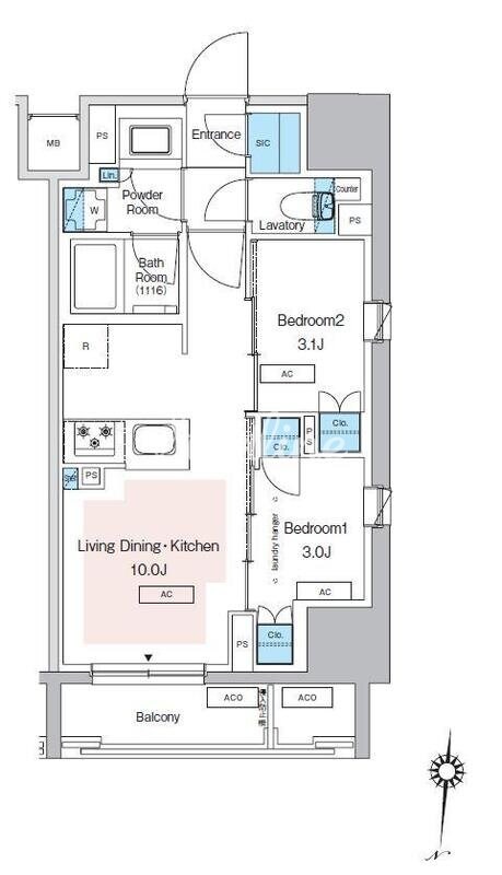 プレディアコート錦糸町スカイビューの物件間取画像
