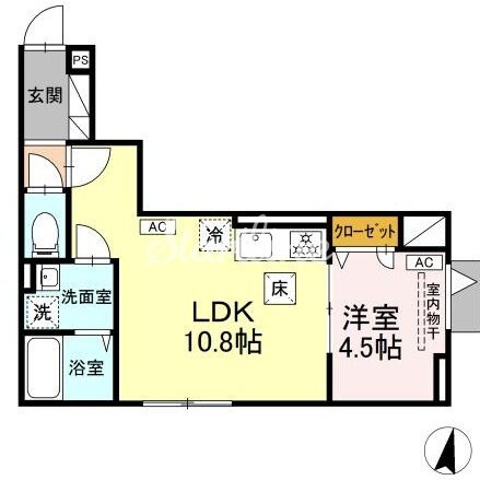 セレスティア大島の物件間取画像