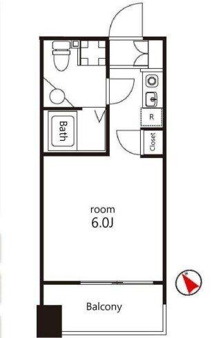 クレジデンス神谷町の物件間取画像