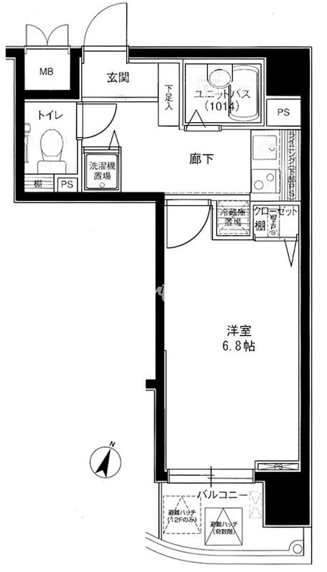 メインステージ西麻布IIの物件間取画像