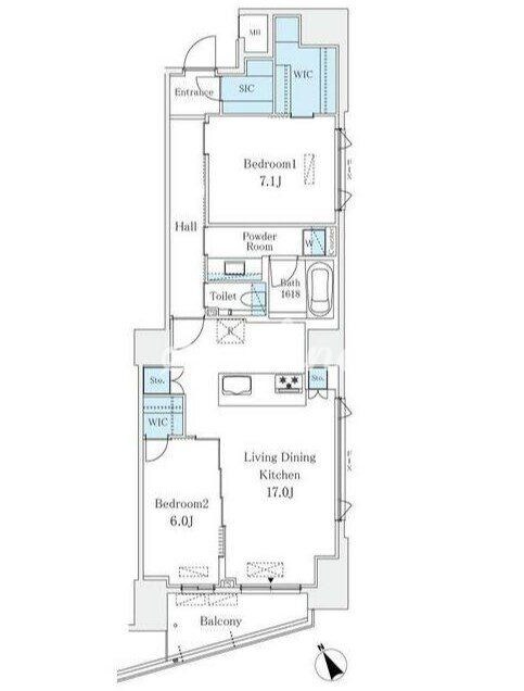 ル・アンドゥ南青山の物件間取画像