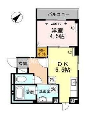 ROPPONGI skye(ロッポンギスカイ)の物件間取画像