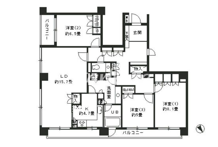 テラス笄町の物件間取画像