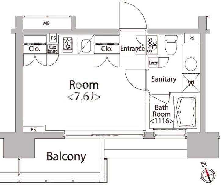 カスタリア戸越の物件間取画像