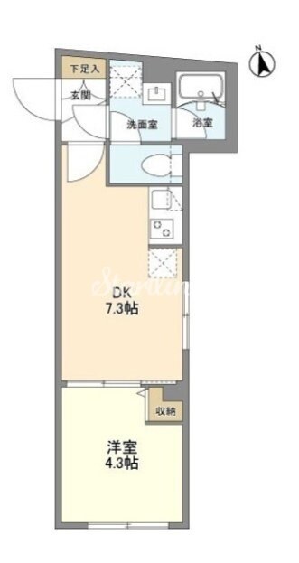 ウェルスクエア学芸大学IIの物件間取画像