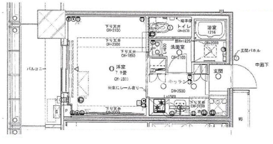 ブリリアタワー浜離宮（Brillia Tower浜離宮）の物件間取画像