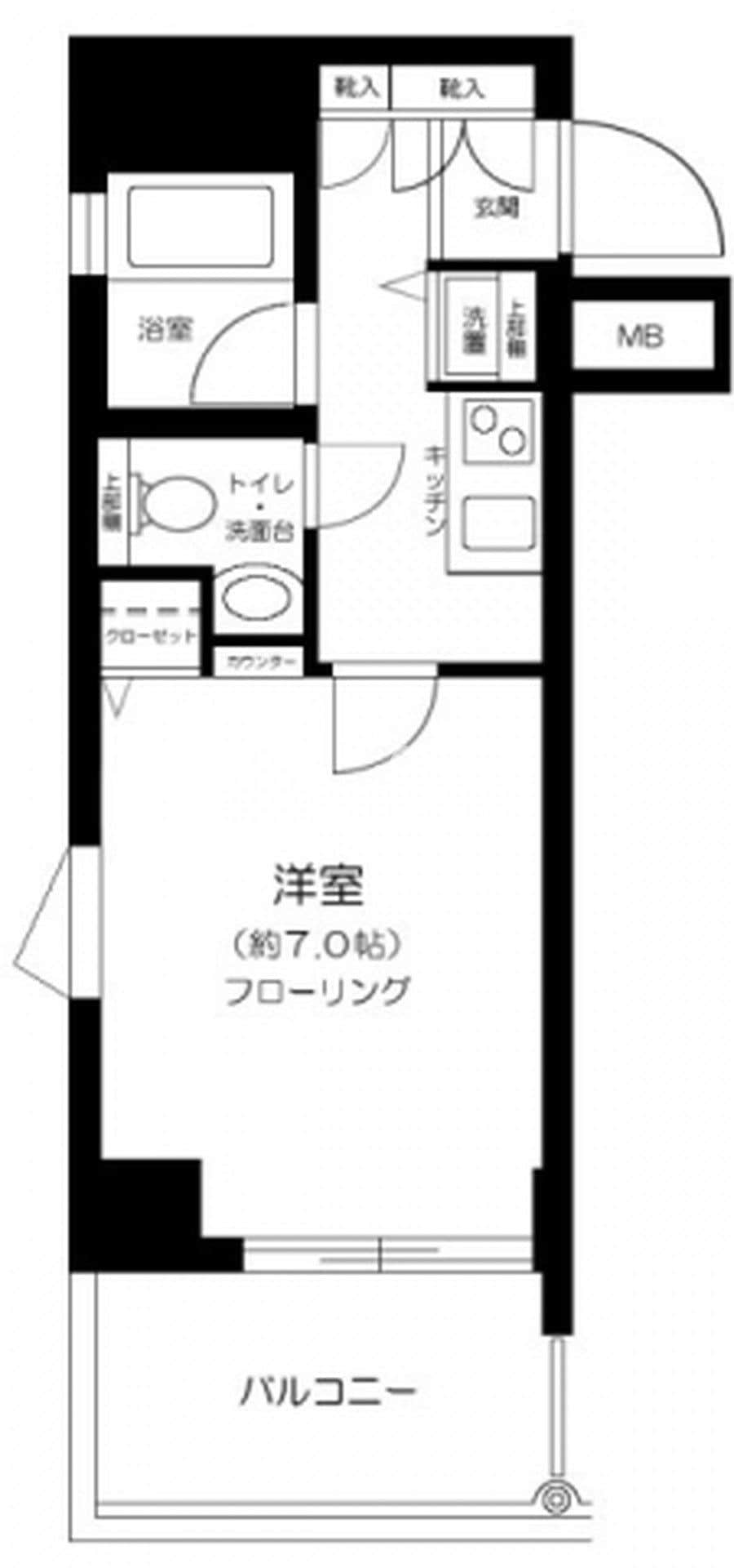 パレステュディオ芝大門の物件間取画像