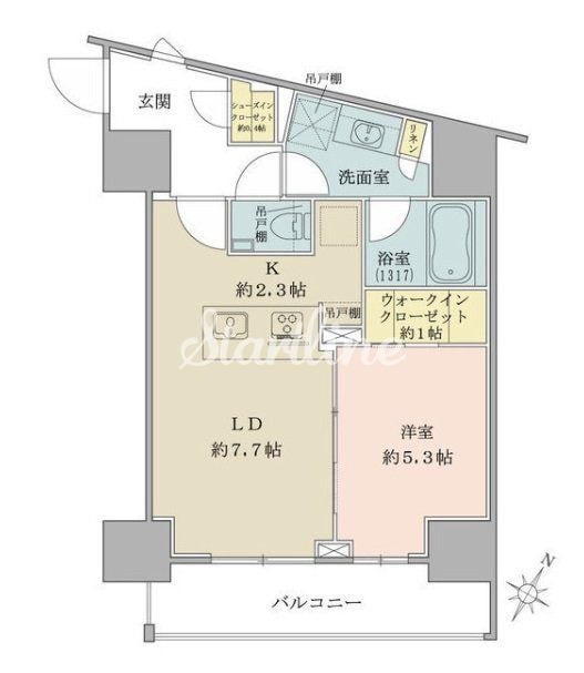 ザ・パークワンズ品川戸越の物件間取画像