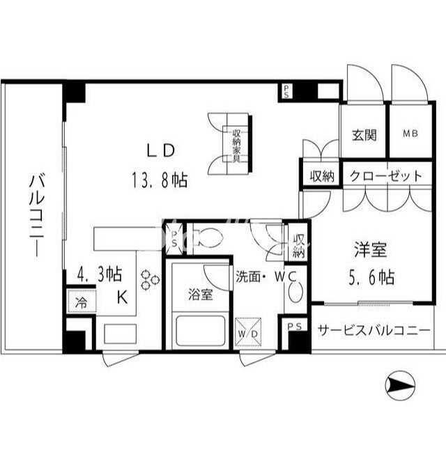 オークウッドハウスの物件間取画像