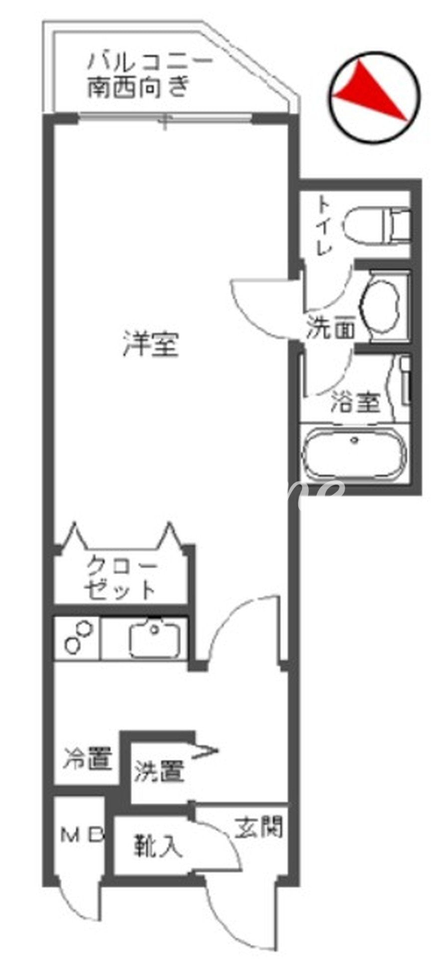 パレステュディオ六本木の物件間取画像