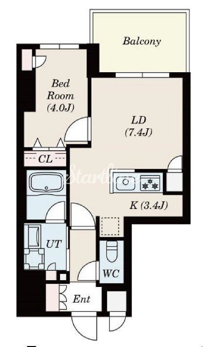 エスレジデンス大森ブレサの物件間取画像