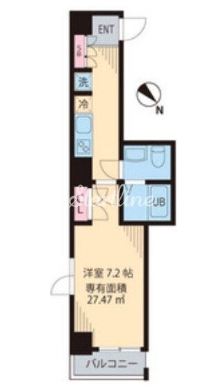 リュクス四谷の物件間取画像