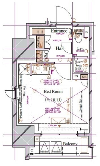 ブランシエスタ浅草蔵前の物件間取画像