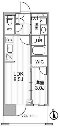 シーズンフラッツ新御徒町イーストの物件間取画像
