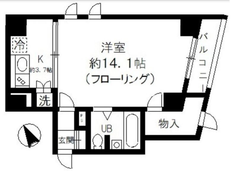 エスペランサ平河町の物件間取画像