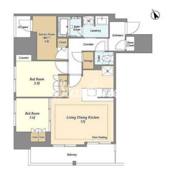 オアーゼ日暮里レジデンスの物件間取画像