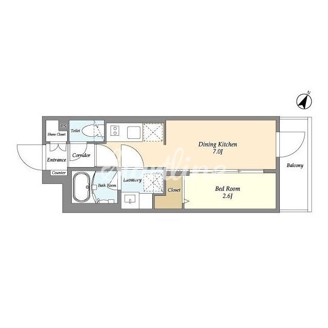 グランカーサ千駄木の物件間取画像