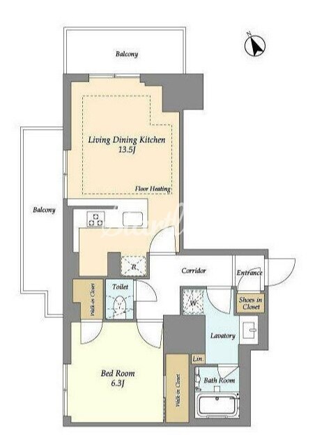 オアーゼ日暮里レジデンスの物件間取画像