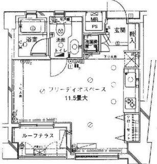 フリーディオ四谷三丁目の物件間取画像