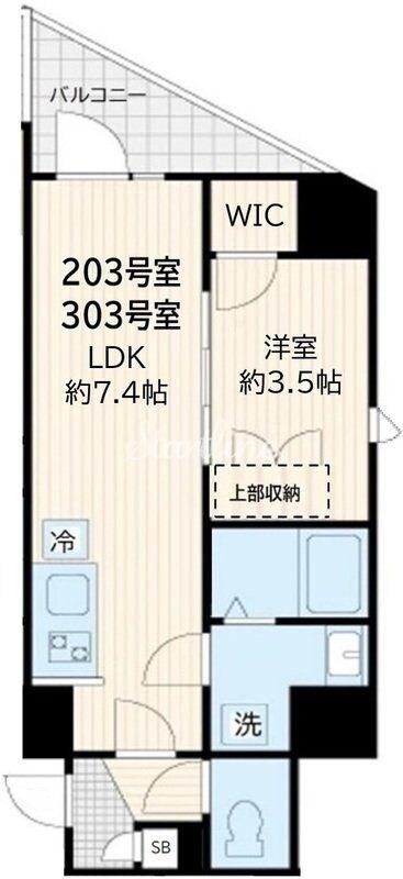 アルカンシエル新宿大京町の物件間取画像