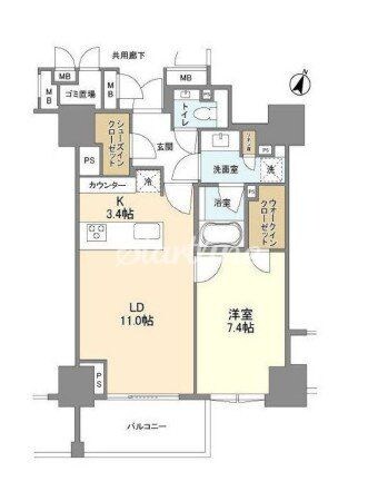 プレミスト六番町の物件間取画像